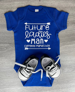 Future Ladies Man Currently Mamas Boy Bodysuit