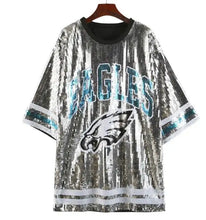 Load image into Gallery viewer, Philadelphia Eagles Sparkly Sequin Dress