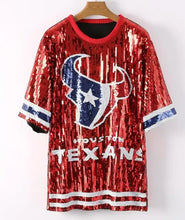 Load image into Gallery viewer, Houston Texans Sparkly Sequin Dress