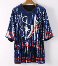 Load image into Gallery viewer, Houston Texans Sparkly Sequin Dress