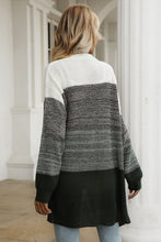 Load image into Gallery viewer, Green, Gray, &amp; White Cardigan Sweater