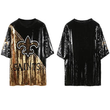 Load image into Gallery viewer, New Orleans Saints Sparkly Sequin Dress