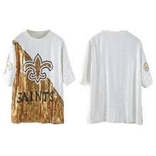 Load image into Gallery viewer, New Orleans Saints Sparkly Sequin Dress