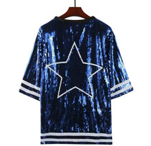 Load image into Gallery viewer, Dallas Cowboys Sparkly Sequin Dress