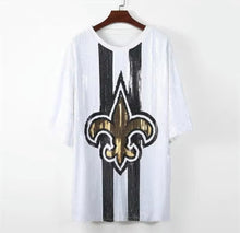 Load image into Gallery viewer, New Orleans Saints Sparkly Sequin Dress