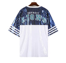 Load image into Gallery viewer, Detroit Lions Sparkly Sequin Dress