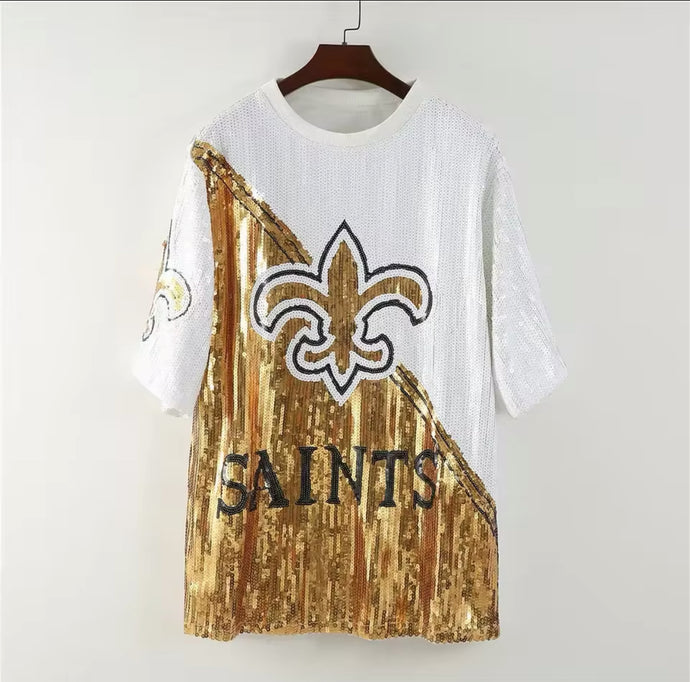 New Orleans Saints Sparkly Sequin Dress