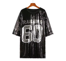 Load image into Gallery viewer, Las Vegas Raiders Sparkly Sequin Dress