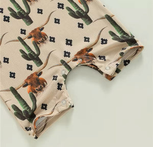 Cactus & Cows Western Bodysuit Romper