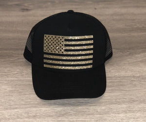 American Flag Trucker Hat