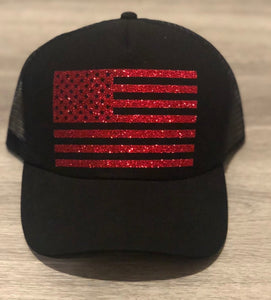 American Flag Trucker Hat