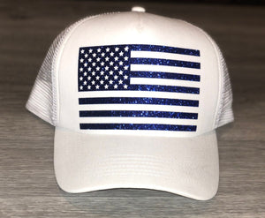 American Flag Trucker Hat