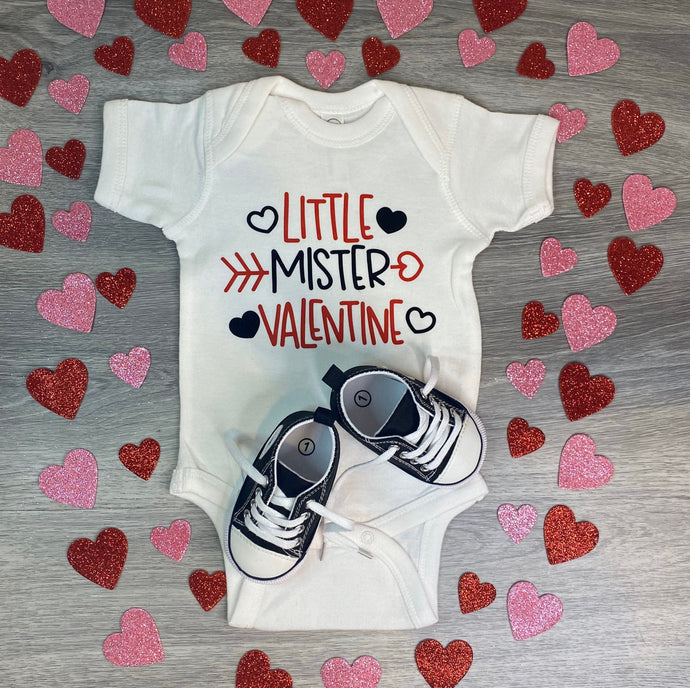 Little Mister Valentine Bodysuit