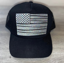 Load image into Gallery viewer, Baseball Flag Trucker Hat