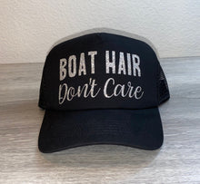 Load image into Gallery viewer, Boat Hair Dont Care Trucker Hat