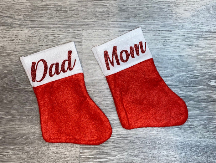 Mini Red Felt Christmas Stocking