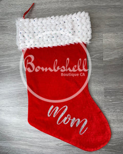 Sequin Cuff Christmas Stocking