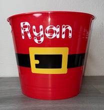 Load image into Gallery viewer, Personalized Santa Bucket