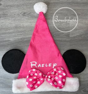 Minnie Mouse Santa Hat