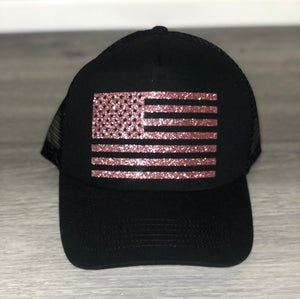 American Flag Trucker Hat