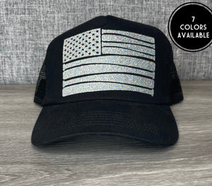 Baseball Flag Trucker Hat