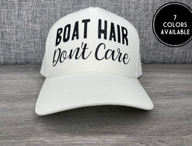 Boat Hair Dont Care Trucker Hat