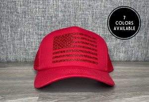 American Flag Trucker Hat