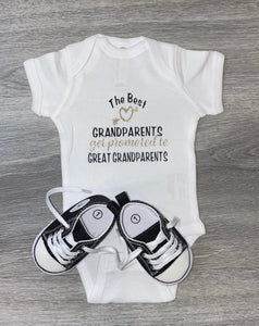 The Best Grandparents Get Promoted To Great Grandparent Bodysuit