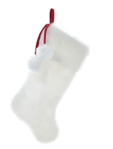 White Christmas Stocking