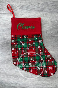 Mini Snowflake Christmas Stocking