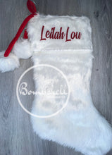 Load image into Gallery viewer, White Christmas Stocking