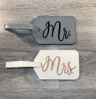 Mr & Mrs Luggage Tag Set