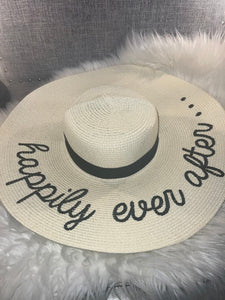 Embroidered Happily Ever After Floppy Hat