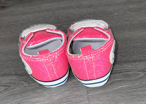 Hot Pink Glitter Baby Shoes