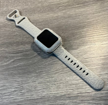 Load image into Gallery viewer, Gray Leopard Engraved Silicone Apple Watch Band 38mm 40mm &amp; 41mm