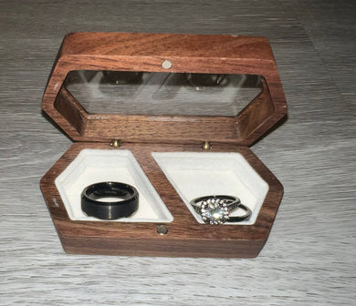 Wood Wedding Ring Box