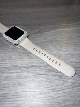 Load image into Gallery viewer, Cream Leopard Engraved Silicone Apple Watch Band 38mm 40mm &amp; 41mm