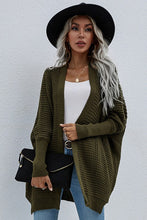 Load image into Gallery viewer, Green Women&#39;s Kimono Batwing Knitted Slouchy Oversized Cardigan Sweater