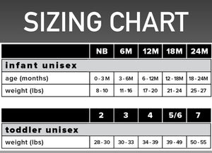 the size chart for a child's size chart