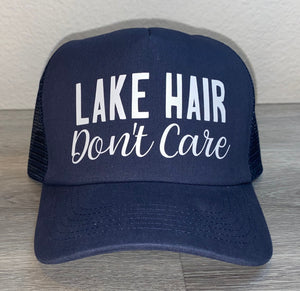 Lake Hair Don't Care Trucker Hat