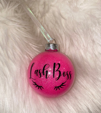 Lash Boss Christmas Ornament