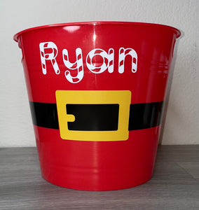 Personalized Santa Bucket