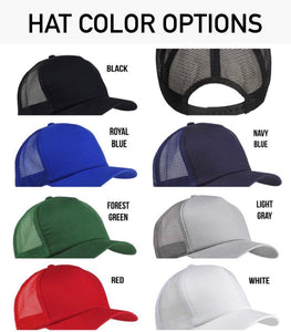 Support Blue Collar Trucker Hat