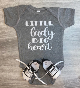 Little Lady Big Heart Bodysuit