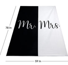 Load image into Gallery viewer, Mr &amp; Mrs Beach Towel