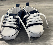 Load image into Gallery viewer, Navy Blue Baby Shoes