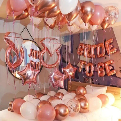 Bride To Be Balloon Set Rose Gold