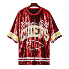 Load image into Gallery viewer, Kansas City Chiefs Sparkly Sequin Dress