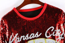 Load image into Gallery viewer, Kansas City Chiefs Sparkly Sequin Dress