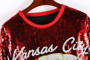 Kansas City Chiefs Sparkly Sequin Dress